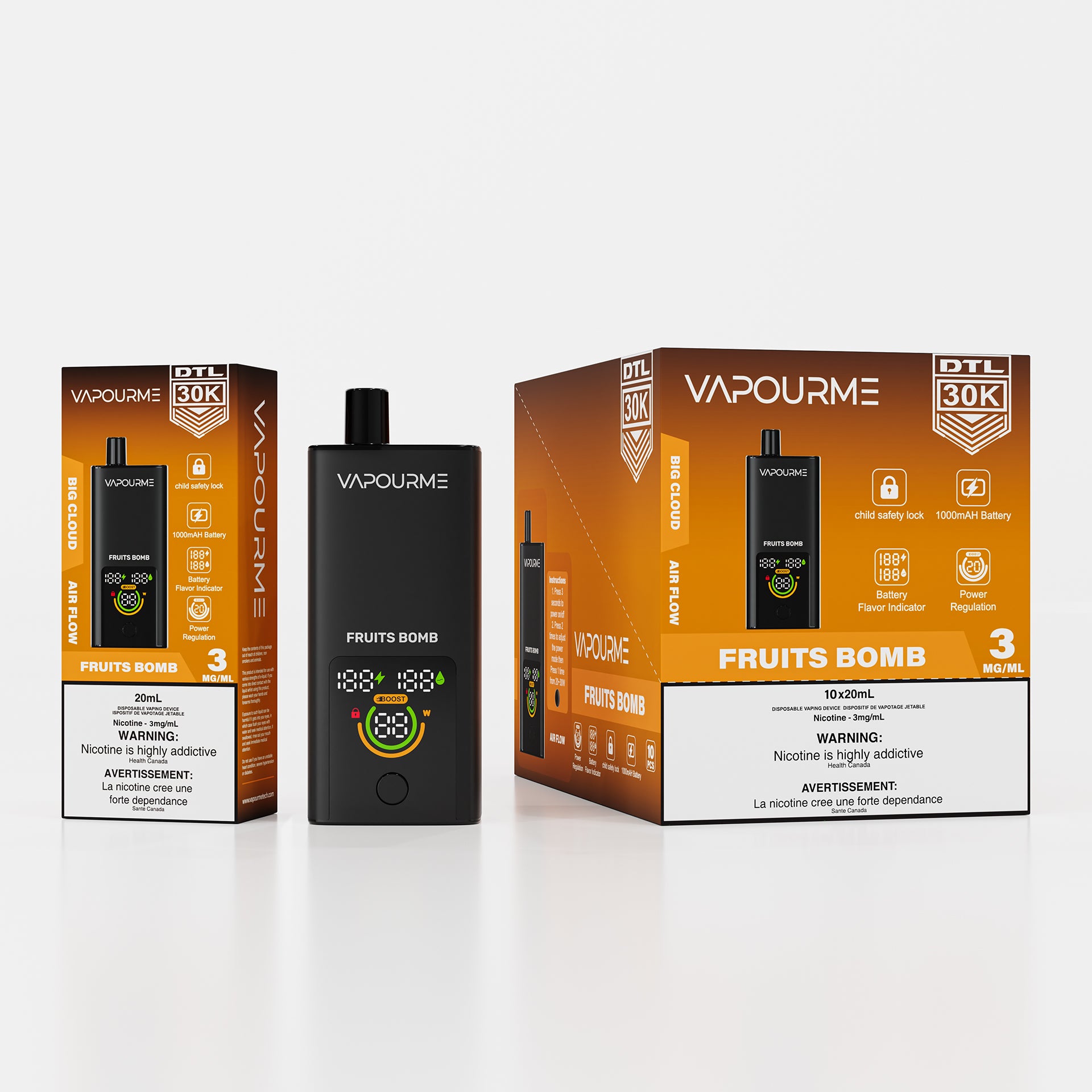 Vapourme DTL Disposable: 30K
