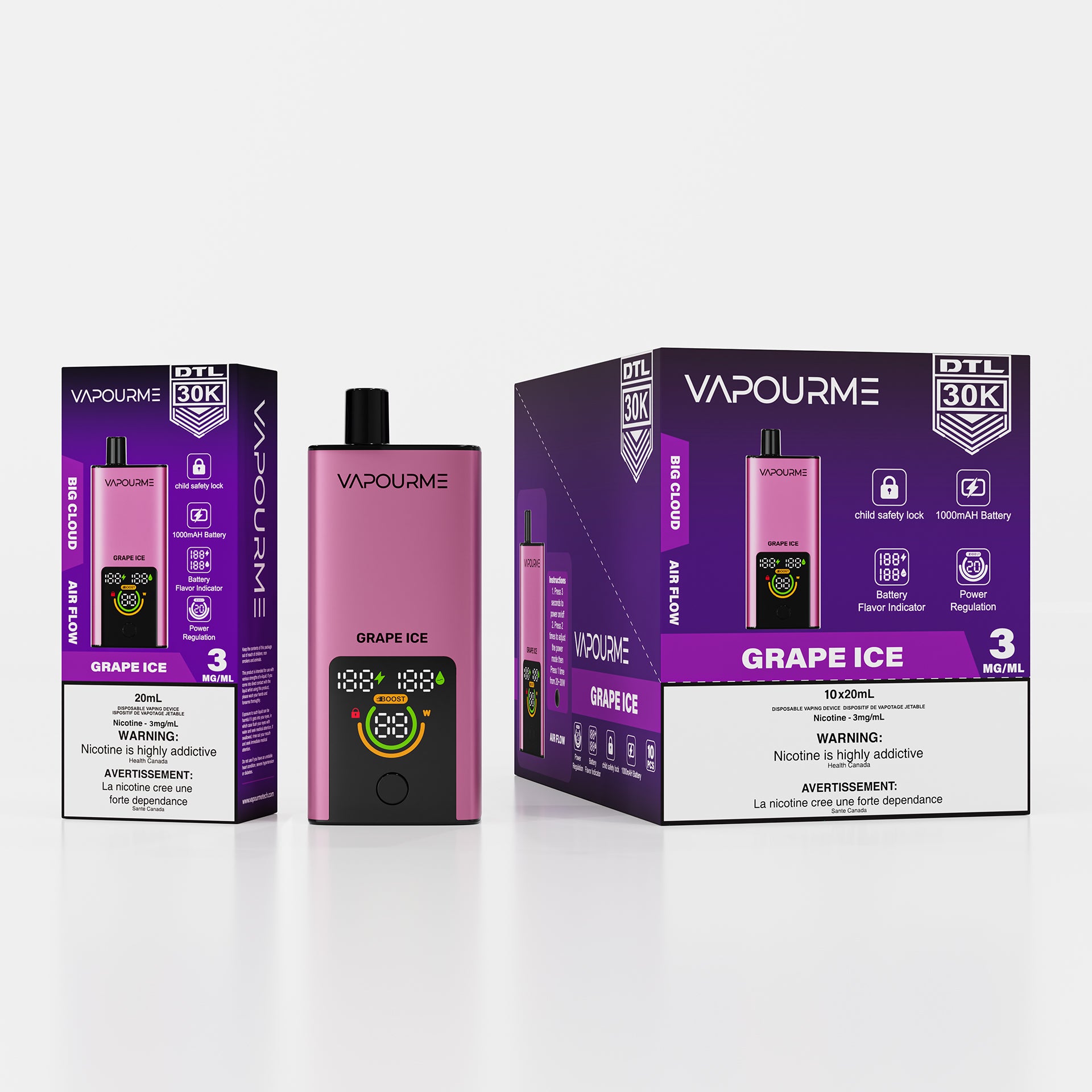 Vapourme DTL Disposable: 30K