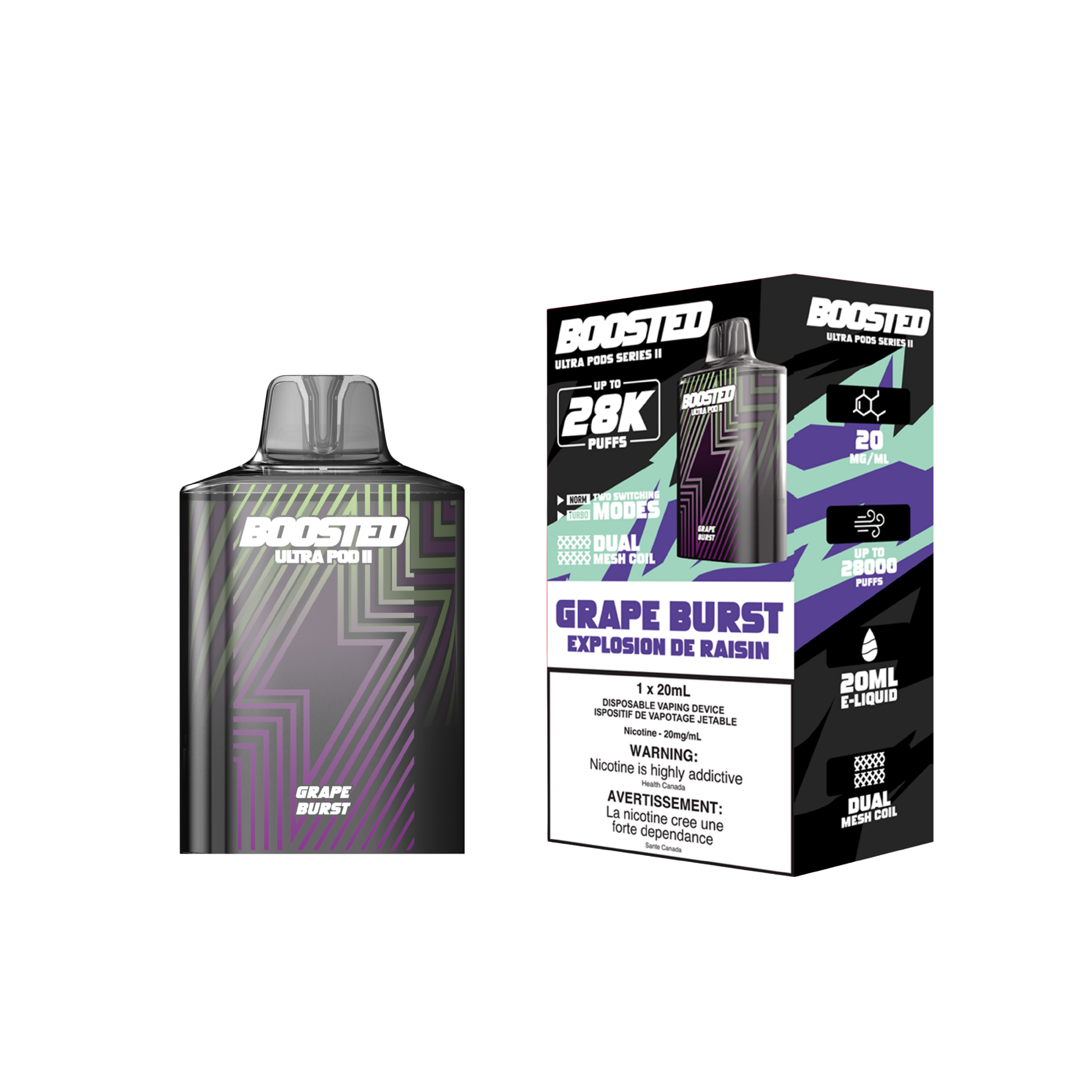 Boosted Pod: Ultra Series II - 28K Puff